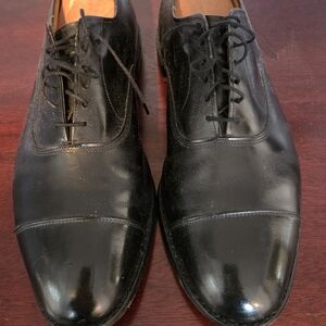 Allen Edmonds Black Cap-Toe Lace-Up Oxfords 12 EEE.